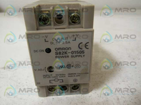LOT OF 6 OMRON S82K-01505 POWER SUPPLY *USED*