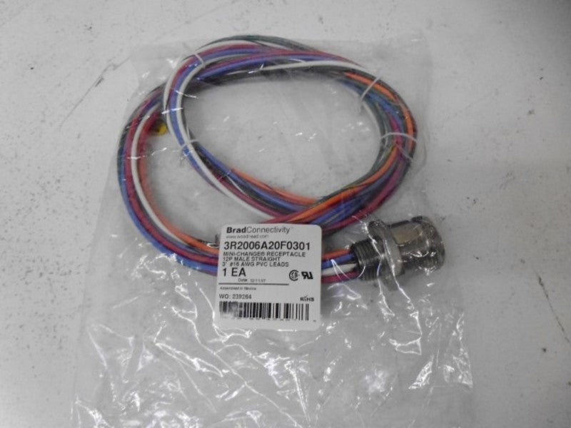 BRAD CONNECTIVITY 3R2006A20F0301 CABLE ASSEMBLY * NEW IN FACTORY BAG *