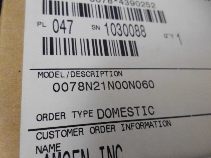 ROSEMOUNT 0078N21N00N060 SENSOR * FACTORY SEALED *