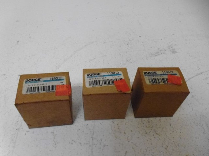 LOT OF 3 DODGE 119012 BUSHING 1215 x 1-3/16 K *NEW IN BOX*