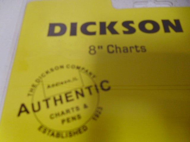 DICKSON C481 CHARTS 8" * NEW IN ORIGINAL PACKAGE *