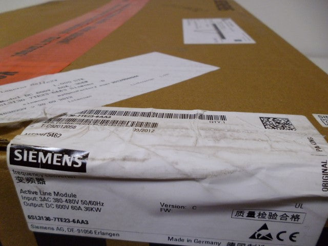 SIEMENS SINAMICS 6SL3130-7TE23-6AA3 MODULE DATE: 09/2012 * FACTORY SEALED *