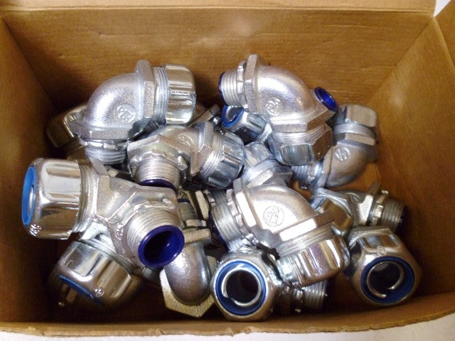 LOT OF 17 THOMAS & BETTS 5352 1/2" LIQUIDTIGHT FLEXIBLE CONNECTOR *NEW IN BOX*