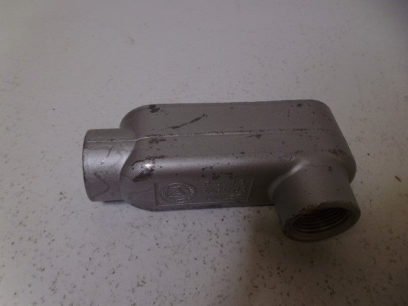 LOT OF 5 APPLETON LB75-A ALUMINUM UNILET CONDUIT BODY *NEW IN BOX*