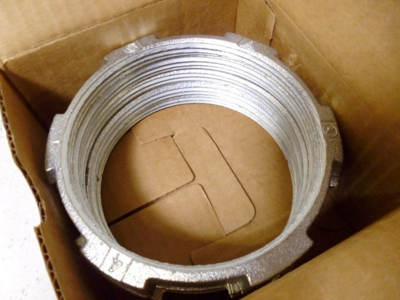 LOT OF 5 APPLETON BL400 4" TIGER GRIP LOCKNUT *NEW IN BOX*