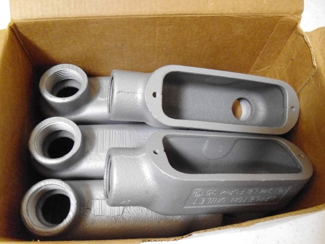 LOT OF 5 APPLETON LB75-M 3/4" MALL IRON *NEW IN BOX*