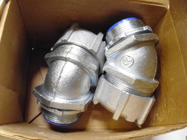 LOT OF 2 THOMAS & BETTS 5346 1-1/2" LIQUIDTIGHT FLEXIBLE CONNECTOR *NEW IN BOX*