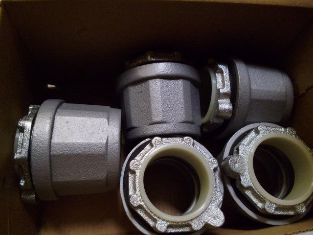 LOT OF 5 APPLETON HUB-150 1-1/2" MALL IRON CONDUIT HUB *NEW IN BOX*