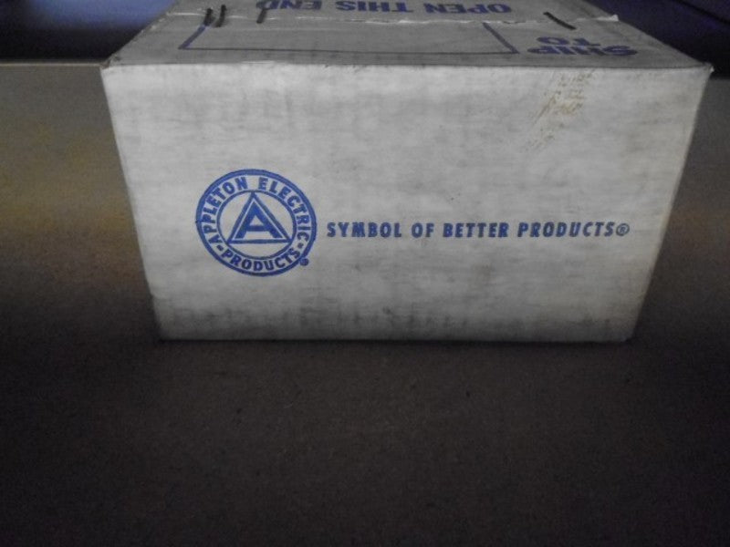 LOT OF 25 APPLETON 8367 OUTLET BOX COVER *NEW IN BOX*