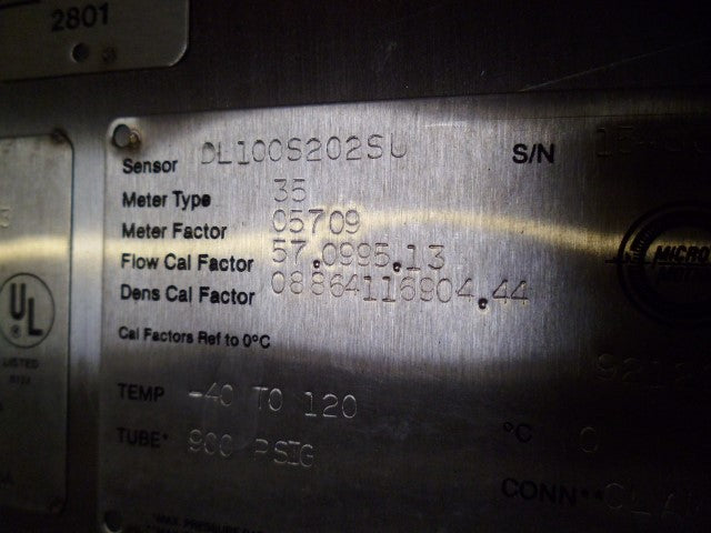 MICROMOTION DL100S202SU MASS FLOW SENSOR * NEW IN BOX *