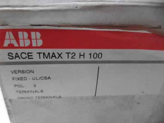 ABB SACE TMAX T2 H 100 CIRCUIT BREAKER 100A 1SDA053954R1 * NEW IN BOX *
