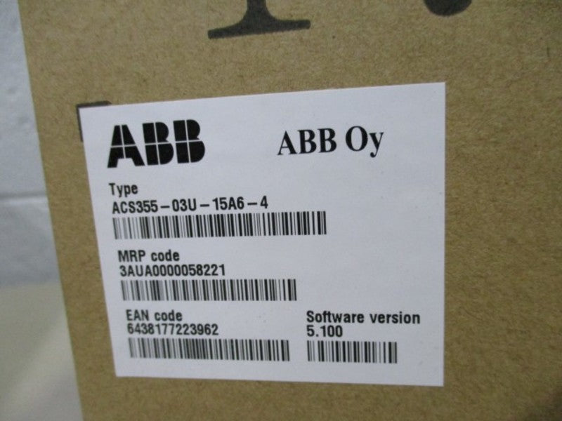 ABB ACS355-03U-15A6-4 VARIABLE FREQUENCY DRIVE * FACTORY SEALED *