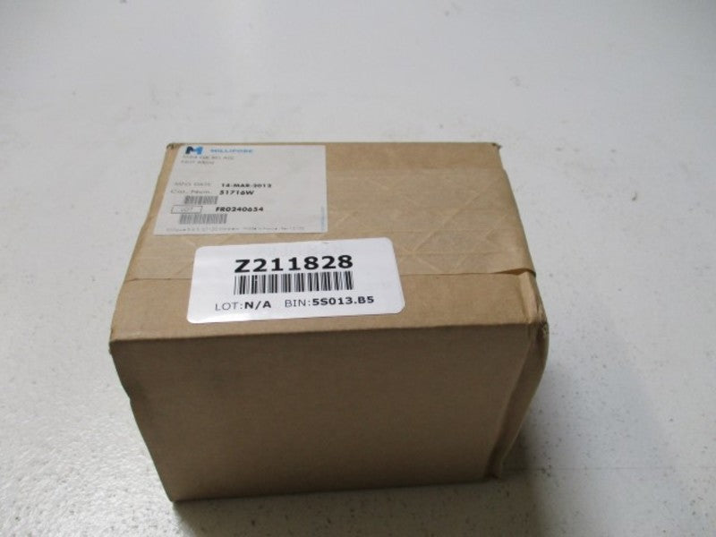 MILLIPORE 51716W M24 QK RELEASE ADJ NUT ASME DATE: 3/14/2012 * FACTORY SEALED *