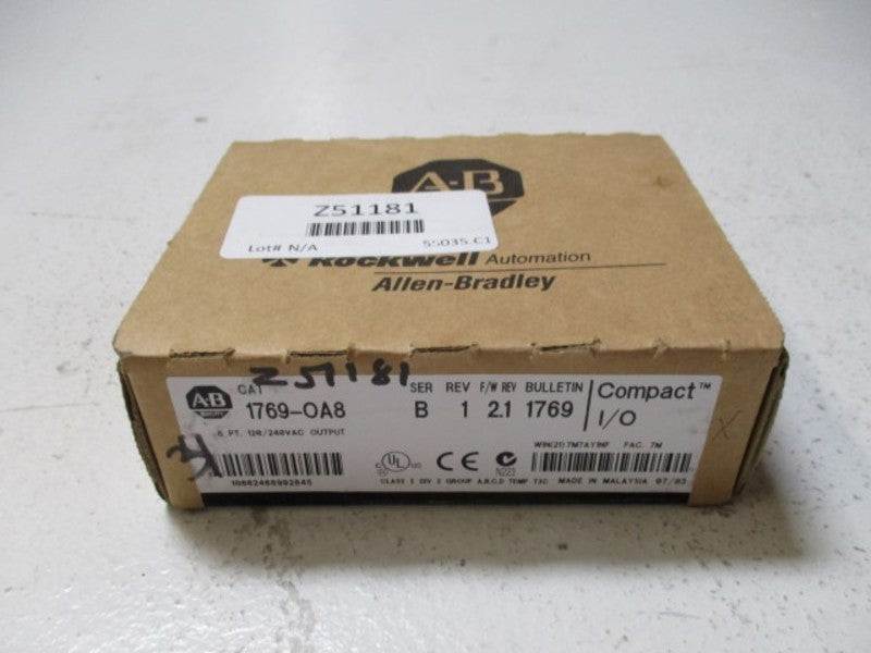 ALLEN BRADLEY 1769-OA8 SER. B F/W 2.1 * FACTORY SEALED *