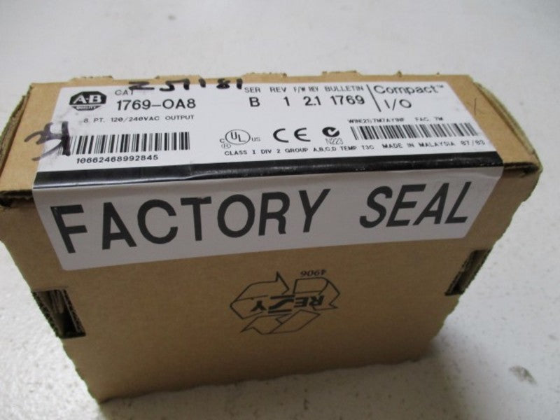 ALLEN BRADLEY 1769-OA8 SER. B F/W 2.1 * FACTORY SEALED *