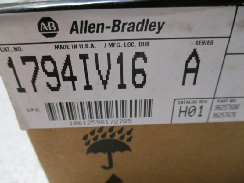 ALLEN BRADLEY 1794-IV16 SER. A DATE: 2002 * FACTORY SEALED *