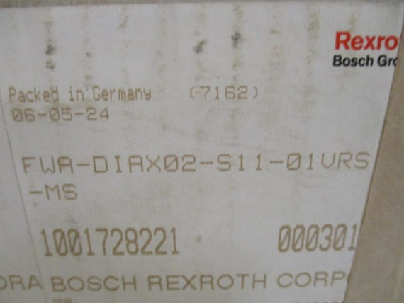 REXROTH INDRAMAT DDS02.1-W100-DS01-02-FW w/ FWA-DIAX02-S11-01VRS * NEW IN BOX *