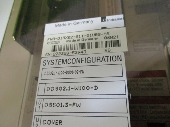 REXROTH INDRAMAT DDS02.1-W100-DS01-02-FW w/ FWA-DIAX02-S11-01VRS * NEW IN BOX *