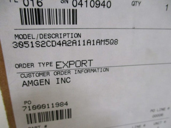 ROSEMOUNT 3051S2CD4A2A11A1AM5Q8 TRANSMITTER w/ 0305RC32B11B4 * NEW IN BOX *