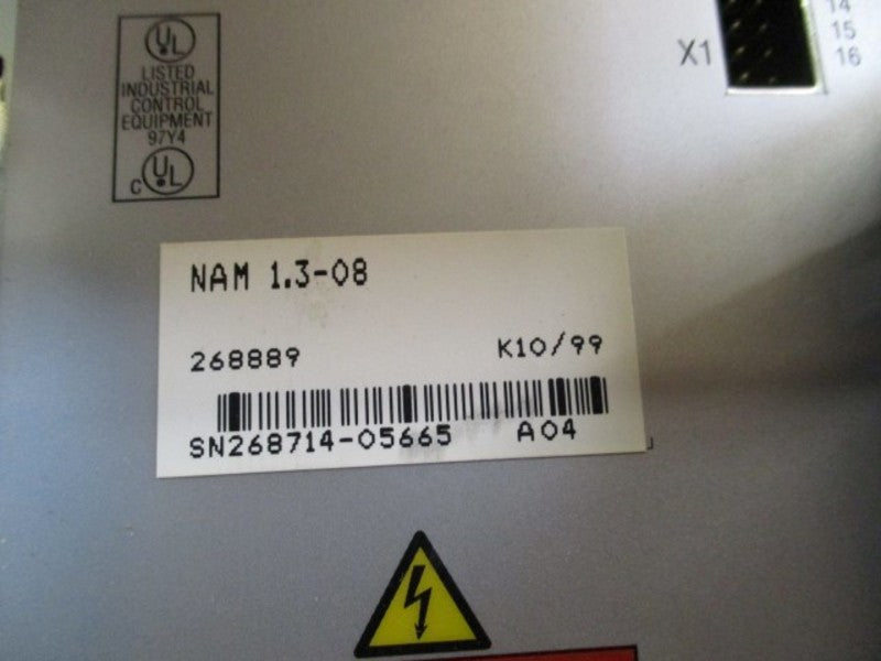 INDRAMAT NAM 1.3-08 AC SERVO LINE FORMER MODULE * NEW NO BOX *