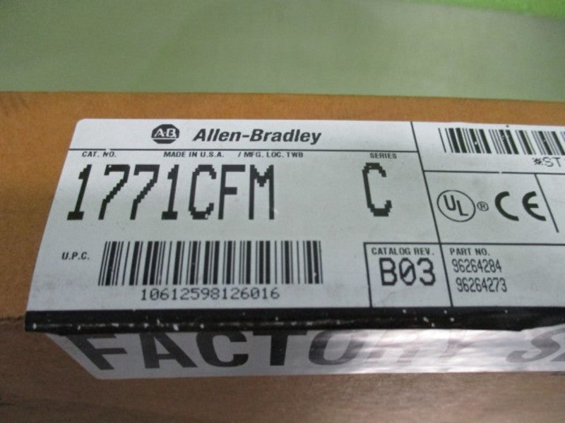 ALLEN BRADLEY 1771-CFM SER. C F/W A *NEW IN BOX*