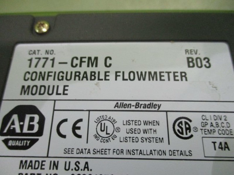 ALLEN BRADLEY 1771-CFM SER. C F/W A *NEW IN BOX*