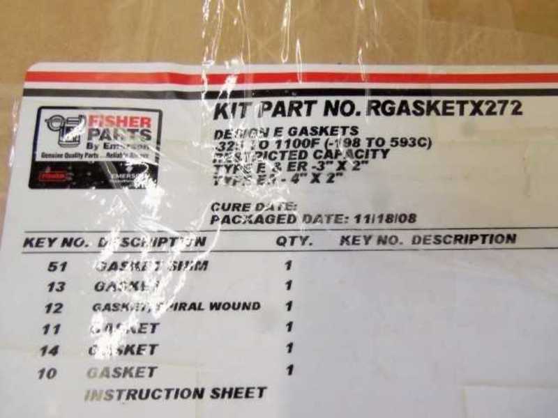 FISHER RGASKETX272 GASKET SET * NEW IN ORIGINAL PACKAGE *