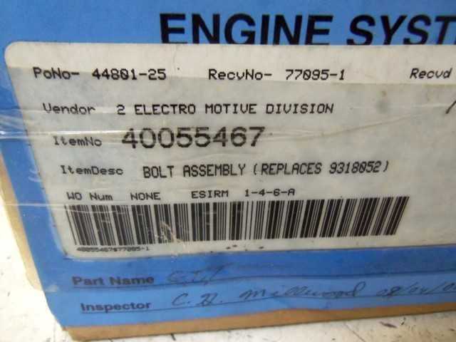 LOT OF 12 40055467 BOLT ASSEMBLY *NEW IN BOX*