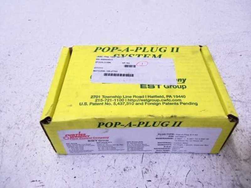 LOT OF 10 CURTIS WRIGHT P2-480-C POP-A-PLUG II KIT *FACTORY SEALED*