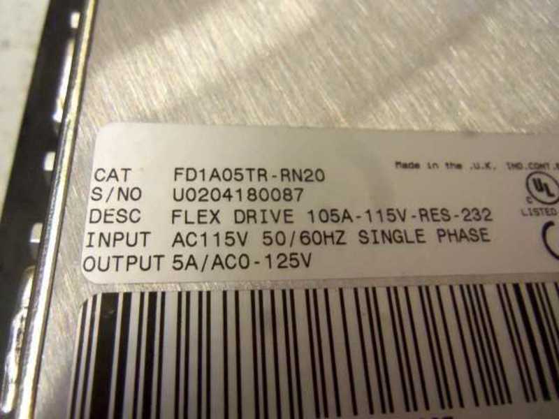 BALDOR FD1A05TR-RN20 SERVO FLEX DRIVE NSNP