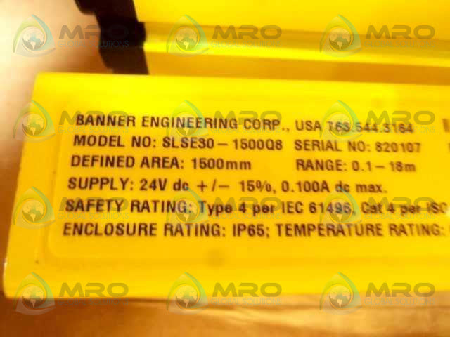 Banner Engineering SLSK30-1500Q88-1RE25 / 75133 NSFP * GENUINE *