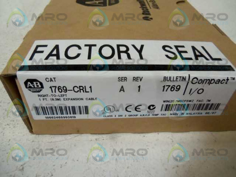 ALLEN BRADLEY 1769-CRL1 SER. A DATE: 2007 * FACTORY SEALED *