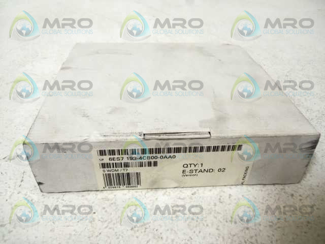 SIEMENS 6ES7193-4CB00-0AA0 TERMINAL MODULE (PKG OF 5) * FACTORY SEALED *
