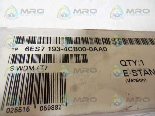 SIEMENS 6ES7193-4CB00-0AA0 TERMINAL MODULE (PKG OF 5) * FACTORY SEALED *