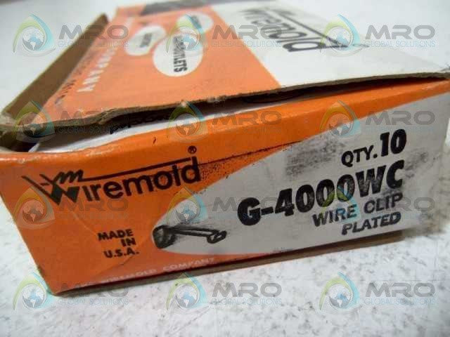 LOT OF 10 WIREMOLD G-4000WC PLATED WIRE CLIP *NEW IN BOX*