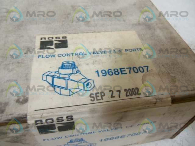 ROSS 1968E7007 FLOW CONTROL VALVE 1-1/4" * FACTORY SEALED *