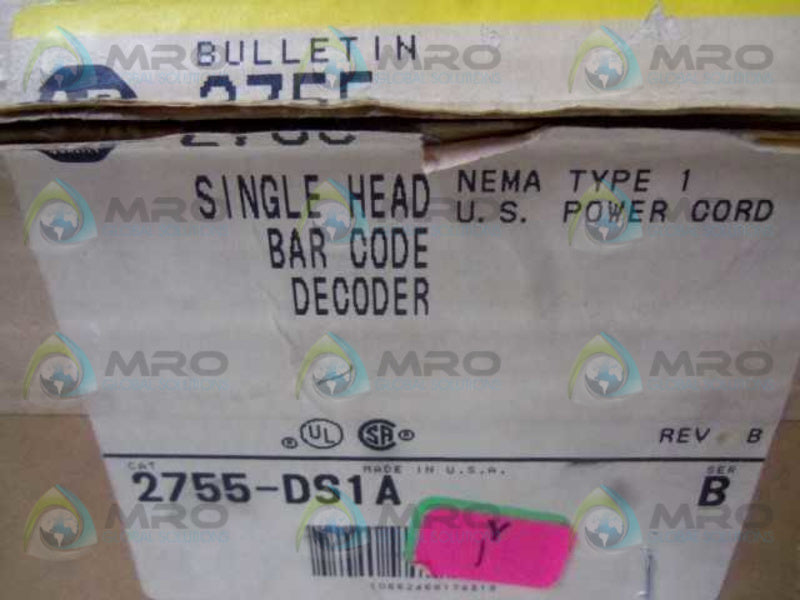 INDUSTRIAL SPARE PART 2755-DS1A SER. B NSMP