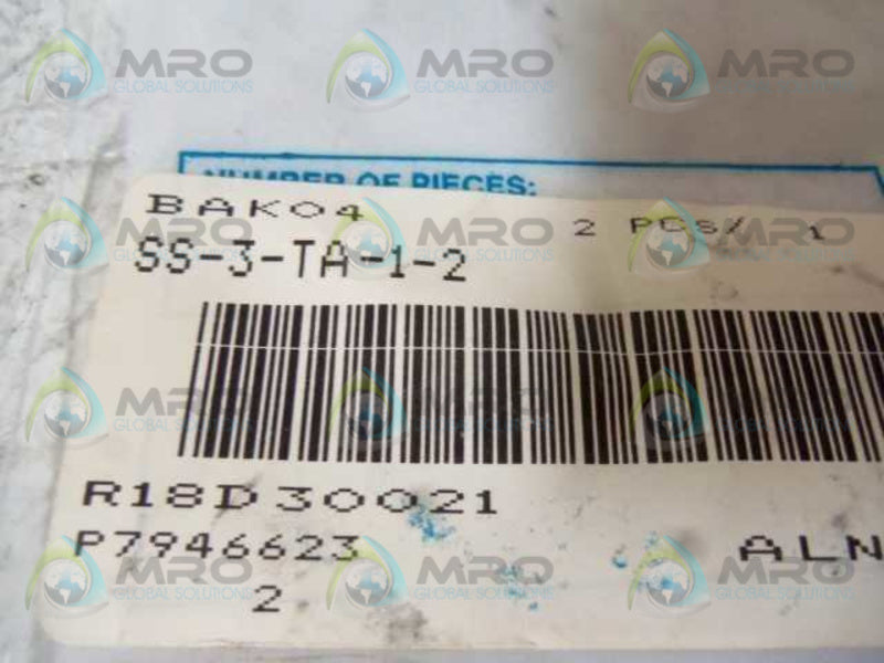 SWAGELOK SS-3-TA-1-2 TUBE FITTING  NSMP