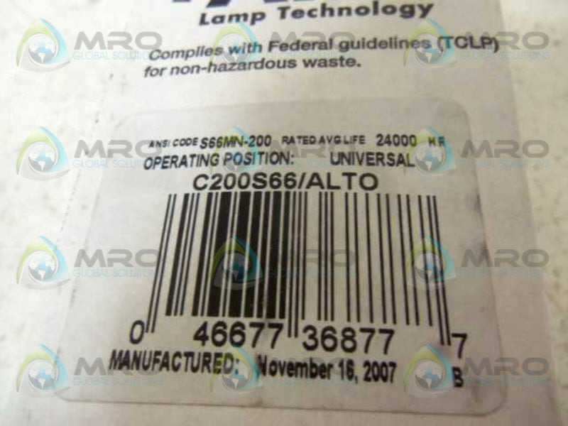 PHILIPS 200W C200S66/ALTO BULB  NSMP