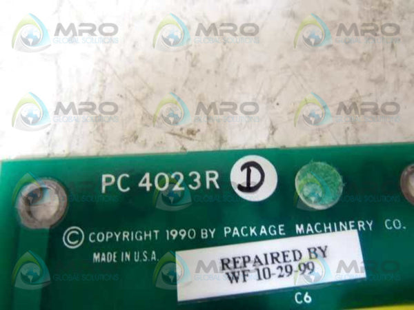 PACKAGE CONTROLS PC 4023R CIRCUIT BOARD  NSNP
