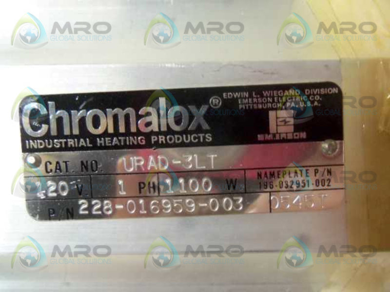 CHROMALOX URAD-3LT HEATER 228-016959-003  NSMP