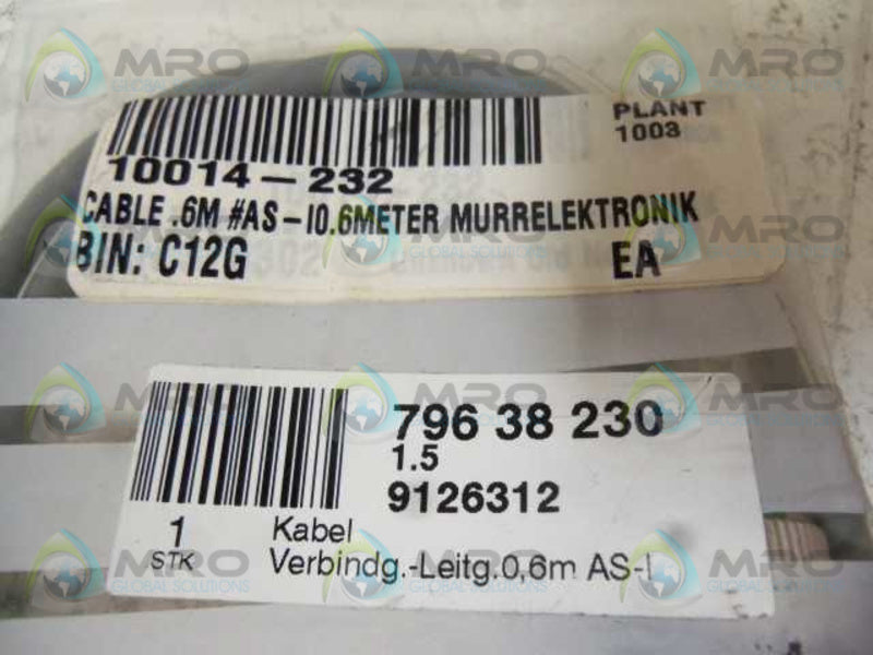 MURR ELEKTRONIK 7000-4001-2530060 CABLE 796 38 230  NSNP