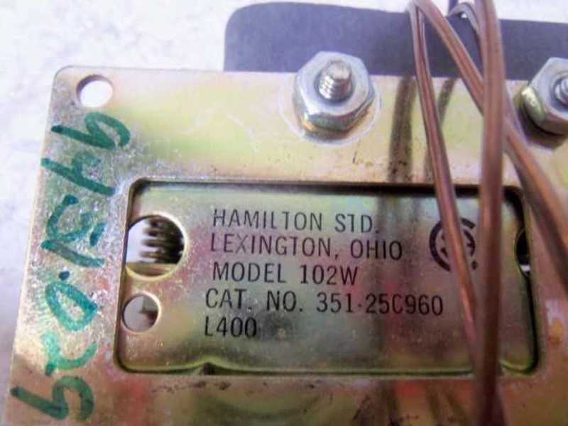 HAMILTON 102W TEMPERATURE CONTROL 351-25C960  NSNP