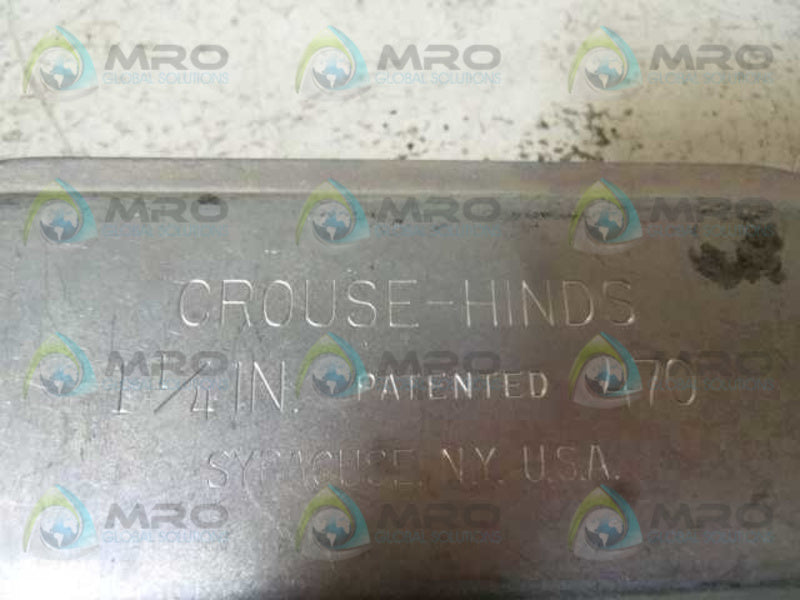 LOT OF 14 CROUSE-HINDS 470 CONDULET BODY COVER 1-1/4" NSNP
