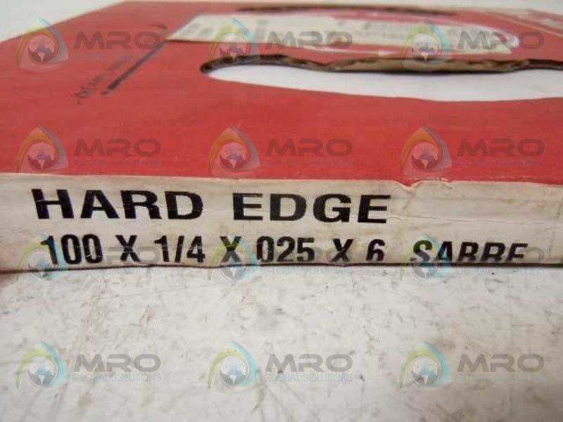 SIMONDS 37-139000 HARD EDGE 100 X 1/4 X 025 X 6 SABRE  NSMP