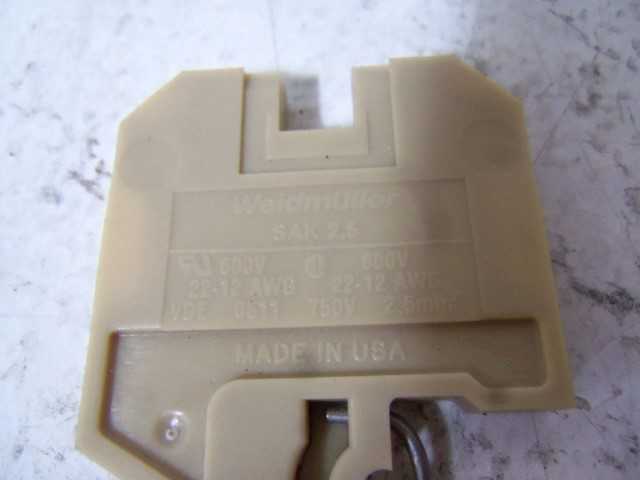 LOT OF 7 WEIDMULLER SAK2,5 TERMINAL BLOCK *NEW NO BOX*