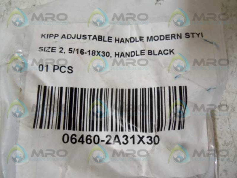 KIPP 06460-2A31X30 BLACK ADJUSTABLE HANDLE  NSMP