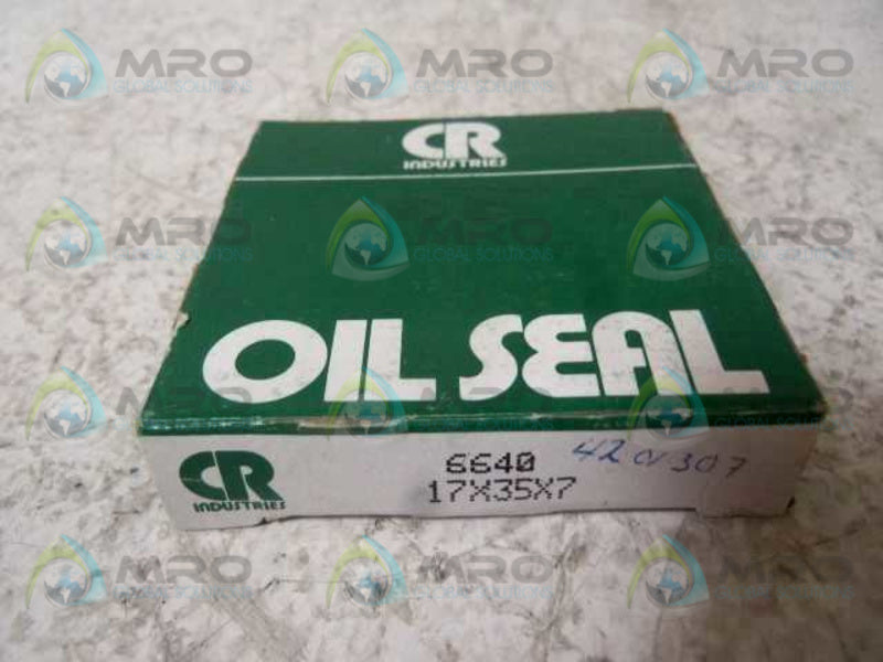 CHICAGO RAWHIDE 6640 OIL SEAL 17x35x7  NSMP