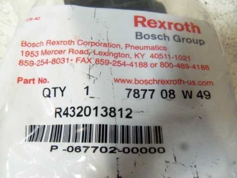 REXROTH 7877 08 W 49 VALVE BASE P-067702-00000  NSMP