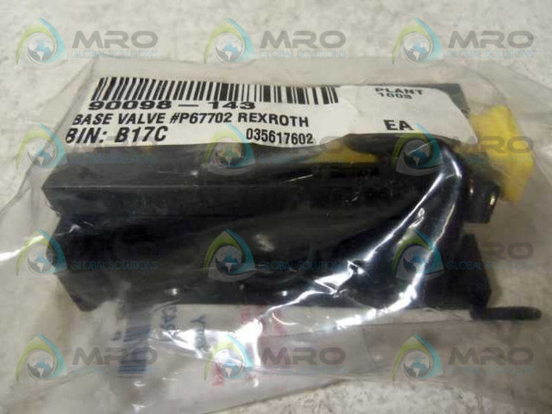 REXROTH 7877 08 W 49 VALVE BASE P-067702-00000  NSMP